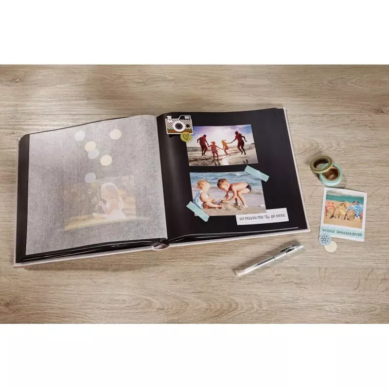 Fotoalbums Walther Design FA-199-L zils 30 loksnes