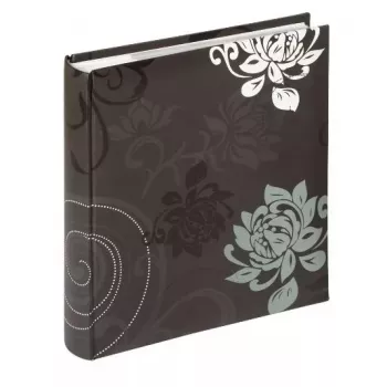 Fotoalbums Walther Design Grindy ME201B melns pelēks 200 loksnes 11.5x15.5cm