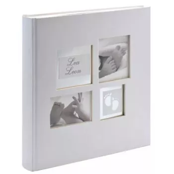 Fotoalbums Walther Design Little Foot pelēks 60 lapas 13x18 cm