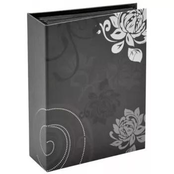 Fotoalbums Walther Design Grindy melns pelēks 100 kabatiņas 10 x 15