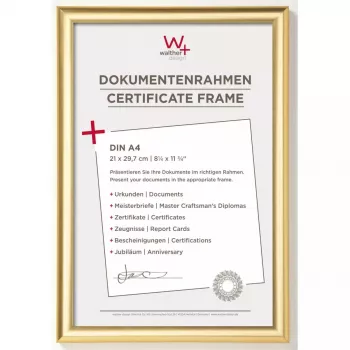 Viena attēla rāmis Walther Design KP130G zelta krāsā