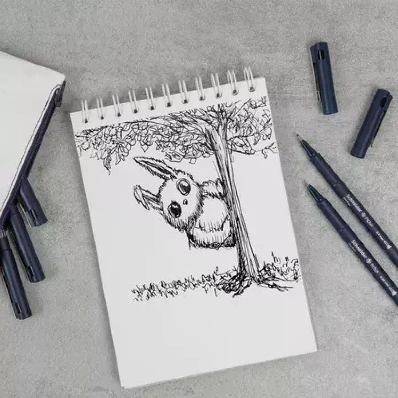 Fineliner Schneider Schreibgeräte Pictus melns zils zaļš sarkans 5 gab.