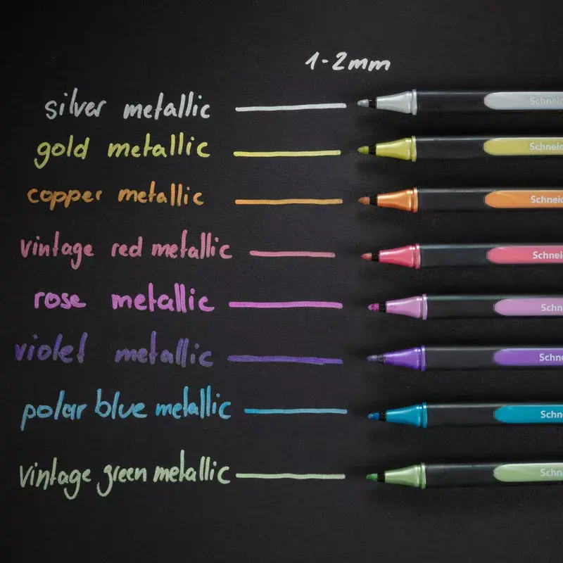 Marker Schneider Schreibgeräte Paint-It 020 8 gab. Zils Varš Zelts Zaļš Rozā Sarkans Sudrabs Violets