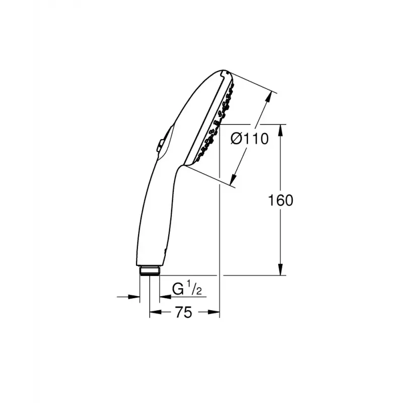 Dušas galva GROHE Tempesta 110 Chrome 28261003