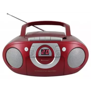 Portable stereo system Soundmaster SCD5100RO — CD/Radio/USB? (pelēka, Red)