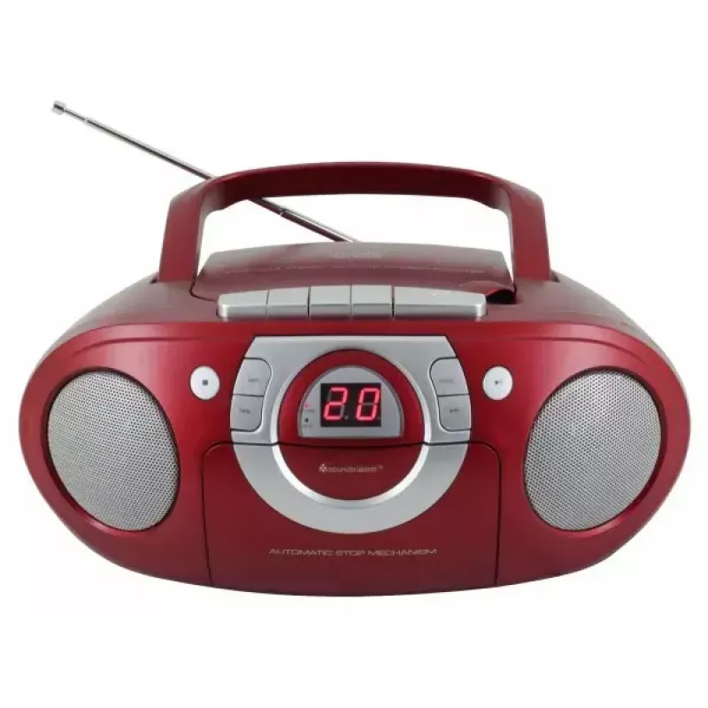 Portable stereo system Soundmaster SCD5100RO — CD/Radio/USB? (pelēka, Red)