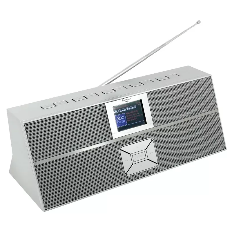 Interneta radio Soundmaster IR3300SI — Digitālais uztvērējs, DAB+ un FM, 20 W RMS, daudzkrāsu TFT displejs, USB-A, pelēks
