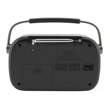 Portatīvais radio Soundmaster DAB280 — DAB+, FM, analogais un digitālais, 1,2 W, melns, maiņstrāvas/bateriju barošana