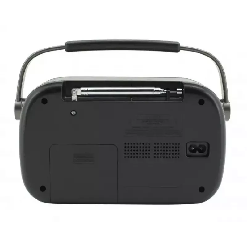 Portatīvais radio Soundmaster DAB280 — DAB+, FM, analogais un digitālais, 1,2 W, melns, maiņstrāvas/bateriju barošana