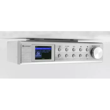 Interneta radio Soundmaster IR1500SI — DAB+/FM digitālais uztvērējs, 3 W, 2 collu TFT displejs, sudraba krāsā