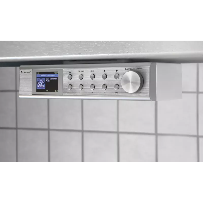Interneta radio Soundmaster IR1500SI — DAB+/FM digitālais uztvērējs, 3 W, 2 collu TFT displejs, sudraba krāsā