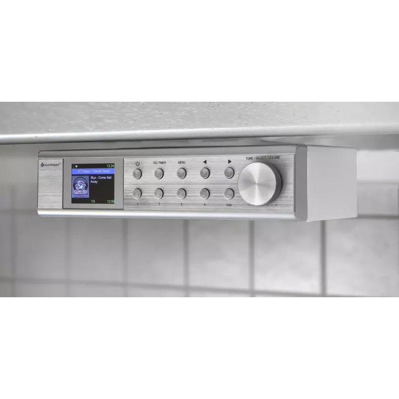 Interneta radio Soundmaster IR1500SI — DAB+/FM digitālais uztvērējs, 3 W, 2 collu TFT displejs, sudraba krāsā