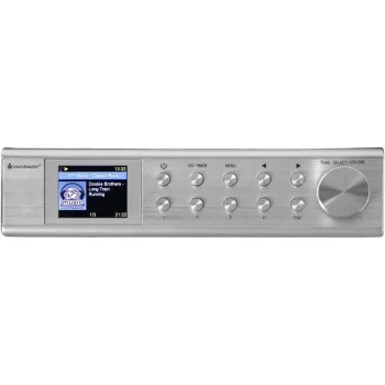 Interneta radio Soundmaster IR1500SI — DAB+/FM digitālais uztvērējs, 3 W, 2 collu TFT displejs, sudraba krāsā