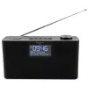 Personālais radio Soundmaster DAB700SW — analogais un digitālais uztvērējs, DAB+ / FM, 12 W, 2,9 collu LCD, MicroSD, melns