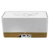 Pulksteņradio Soundmaster UR630WE — FM/PLL/UKW, 6 W RMS, pelēks/balts, maiņstrāvas un AAA bateriju darbināms