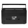 Pārnēsājams kasešu atskaņotājs Soundmaster RR20SI — FM/MW/SW radio, 3 W RMS, 3,5 mm austiņas, melns/sudraba