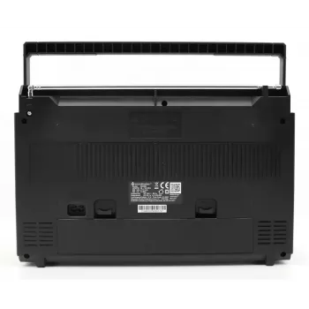 Pārnēsājams kasešu atskaņotājs Soundmaster RR20SI — FM/MW/SW radio, 3 W RMS, 3,5 mm austiņas, melns/sudraba