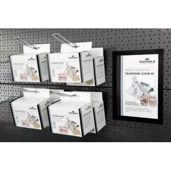 Magnētiskais rāmis Durable DURAFRAME A5 Sudraba