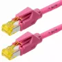Tīkla kabelis Helos 120086 fuksīna 3 m Cat6a S/FTP