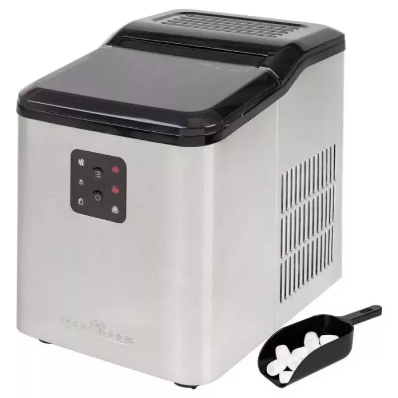 Ledus kubiņu gatavotājs ProfiCook PC-EWB 1253 — 12 kg/24h, 1,5 L tvertne, 2 kubiņu izmēri, 120 W, melns/pelēks