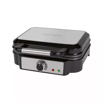 Vafeļu cepējs ProfiCook PC-WA 1240 2 vafeles 1000 W melns nerūsējošais tērauds