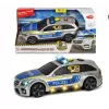 Car Dickie Toys Mercedes Benz E43 AMG Police Melns Blue Silver dzeltena