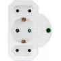 Strāvas sadalītāja adapteris REV 3 ligzdu ar pārsprieguma aizsardzību 0020070112, balts