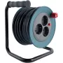 REV kabeļa spole mini 3 rozetes 10 m petrol/melna modelis 0010042100
