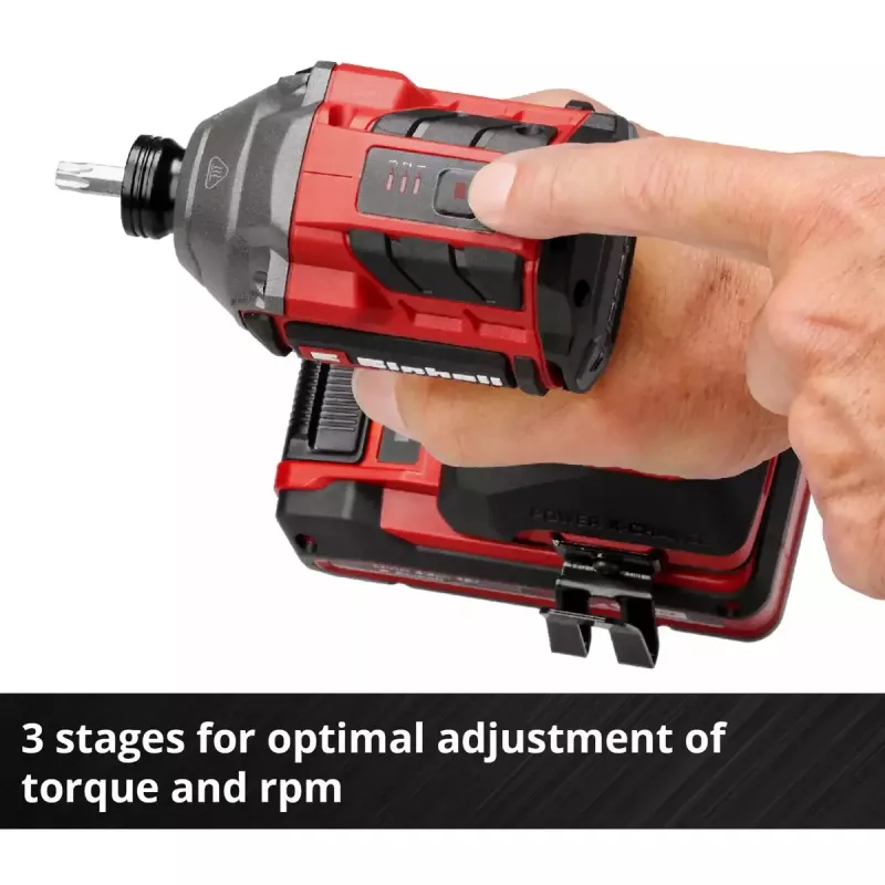 Bezvadu triecienatslēga EINHELL TP-CI 18/250-C Li BL, 18 V, bezsuku – tikai instruments (nav akumulatora/lādētāja)