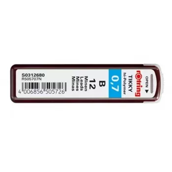 Rotring polimēra grifeļu uzpilde B 0.7 mm S0312680