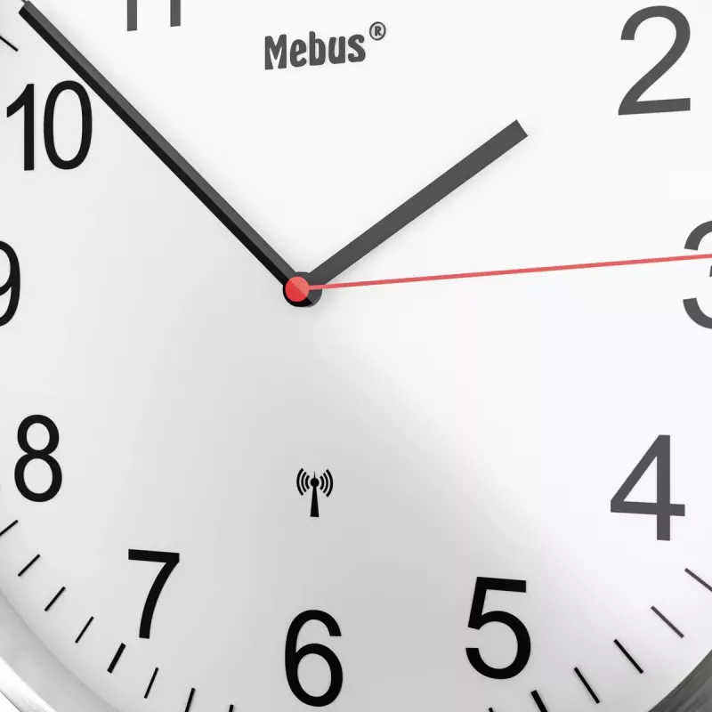Mehāniskais pulkstenis Mebus 19411 Wall/Table Round balta