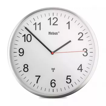 Mehāniskais pulkstenis Mebus 19411 Wall/Table Round balta