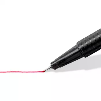Fineliner Staedtler 334-S BK4 Ultra Fine Melns Blue zaļa Red 4 gab.