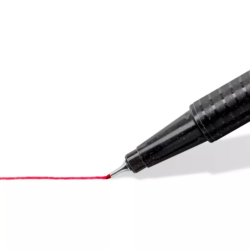 Fineliner Staedtler 334-S BK4 Ultra Fine Melns Blue zaļa Red 4 gab.