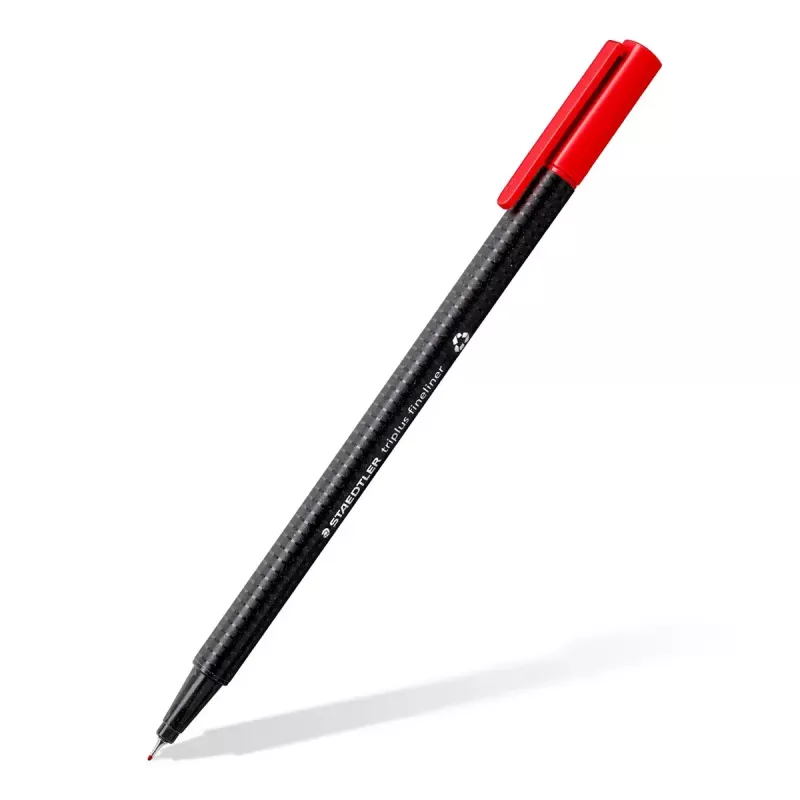 Fineliner Staedtler 334-S BK4 Ultra Fine Melns Blue zaļa Red 4 gab.
