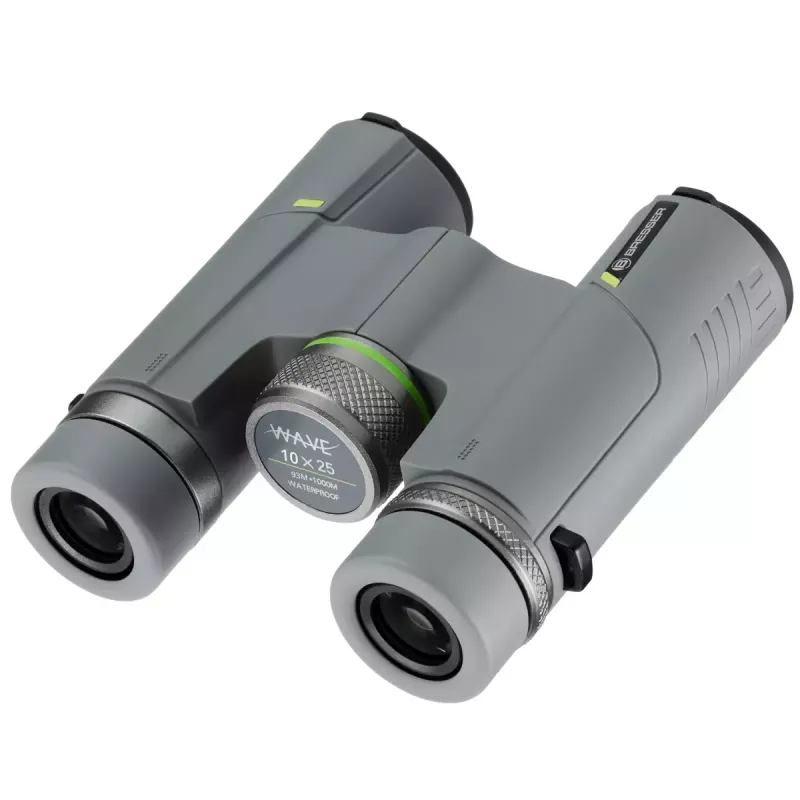Bresser Optics Wave 10x25 binoklis BaK-4 pelēks 10x palielinājums