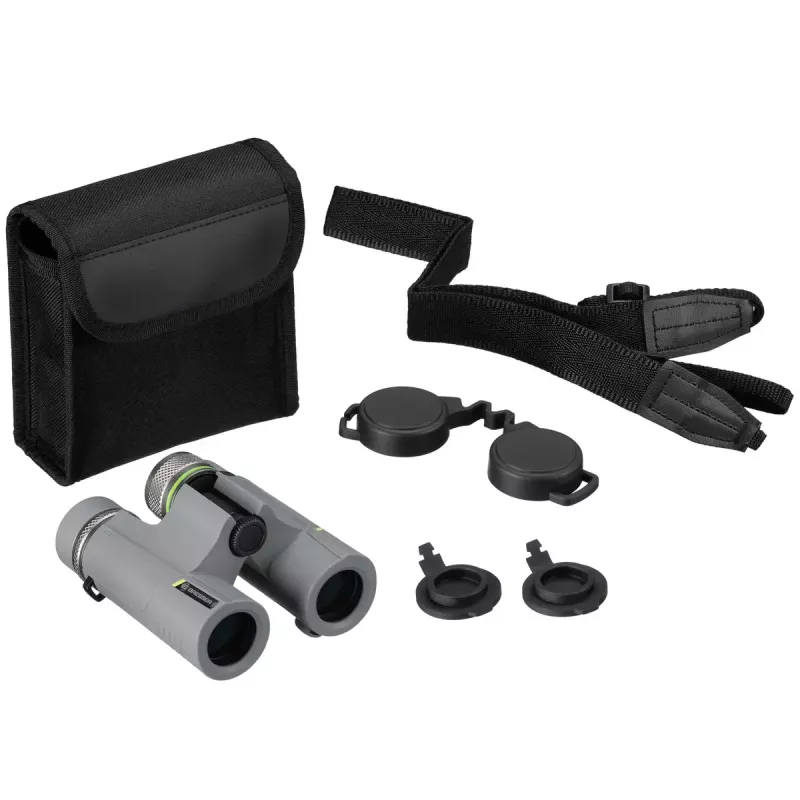Bresser Optics Wave 10x25 binoklis BaK-4 pelēks 10x palielinājums