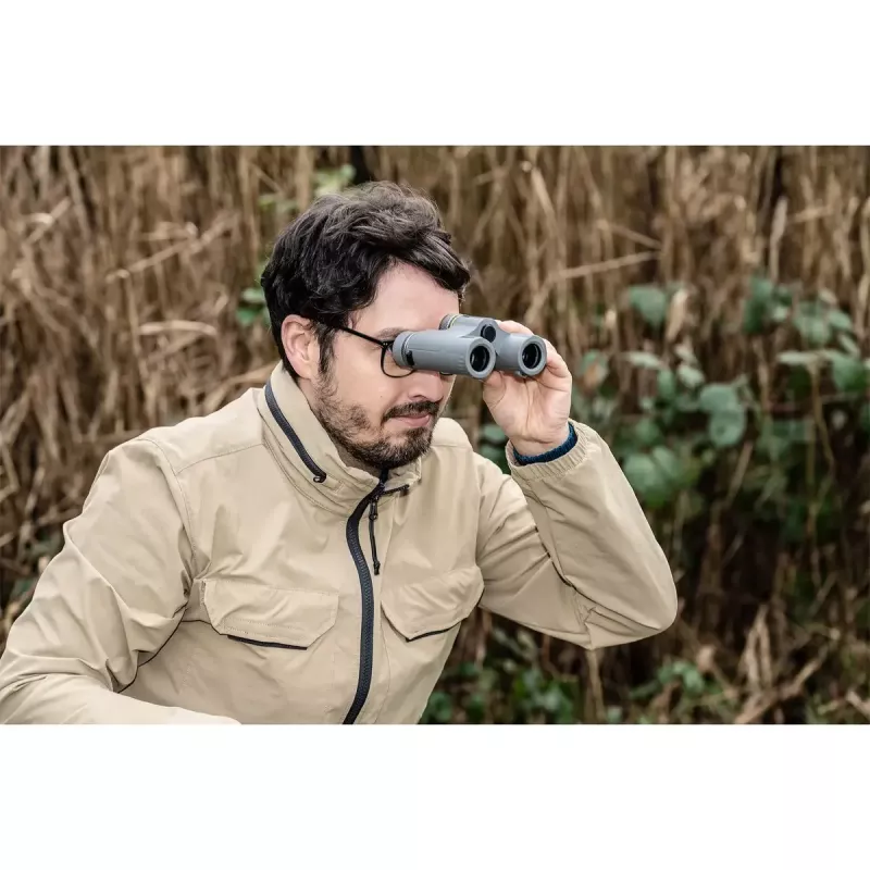 Bresser Optics Wave 10x25 binoklis BaK-4 pelēks 10x palielinājums