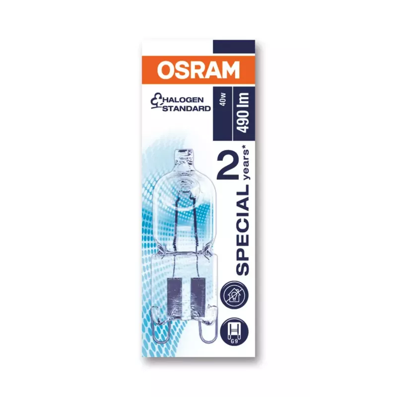 Osram HALOPIN OVEN 40 W 230 V G9 halogēna spuldze Silta balta