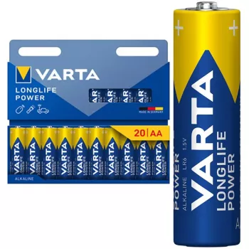 Baterija Varta Longlife Power Mignon AA LR6 – viena AA sārma baterija