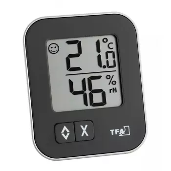 TFA Dostmann MOXX digitālais termohigrometrs 30.5026.01, melns