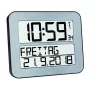 Digitālais modinātājpulkstenis TFA 60.4512.54 — taisnstūrveida, sudrabots, AA baterija, plastmasas korpuss, 30×212×258 mm