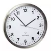 Sienas/galda kvarca pulkstenis TFA 60.3523.02 — Apaļš sudraba/baltā krāsā, 305 mm, AA 1,5 V