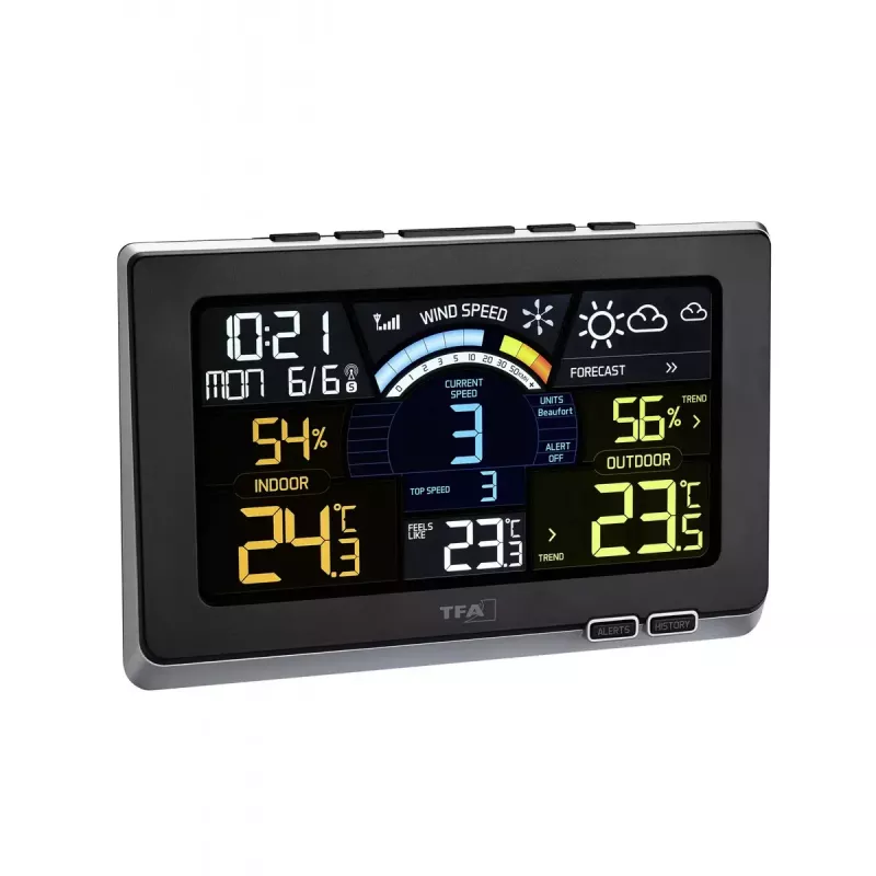 Anemometrs TFA-Dostmann Spring Breeze Melns