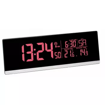 Digitālais modinātājpulkstenis TFA-Dostmann 60.2548.01, melns, darbināms ar baterijām