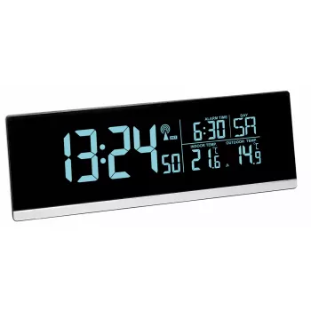 Digitālais modinātājpulkstenis TFA-Dostmann 60.2548.01, melns, darbināms ar baterijām