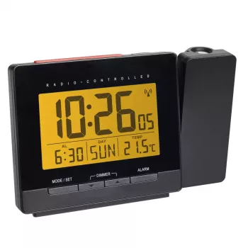 Digitālais modinātājs TFA-Dostmann 60.5016.01 Melns Temperatūras diapazons -10 līdz 50 °C