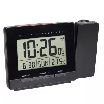 Digitālais modinātājs TFA-Dostmann 60.5016.01 Melns Temperatūras diapazons -10 līdz 50 °C