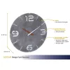 Sienas pulkstenis TFA-Dostmann CONTOUR apaļš pelēks balts 35 cm