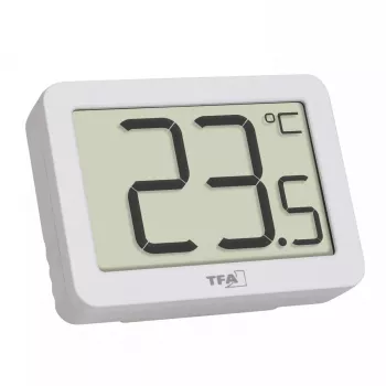 Elektroniskais vides termometrs TFA-Dostmann 30.1065.02 Iekštelpām Balts °C